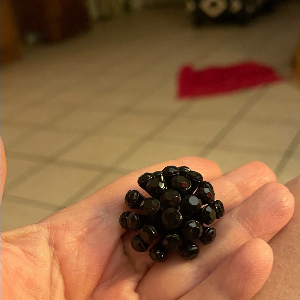 Anne Klein Black Statement Ring - image 1